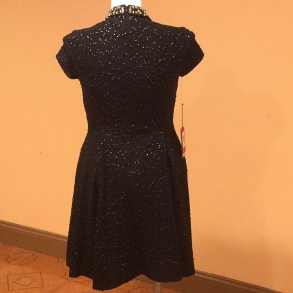 Vince Camuto Jeweled Fit & Flare Dress size 10 - Picture 5 of 7